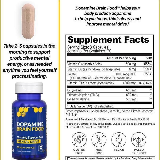DOPAMINE BRAIN BOOSTER 60 Capsules